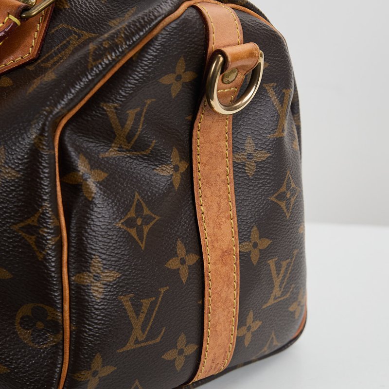 二手Lv speedy 25 老花/背帶款-13
