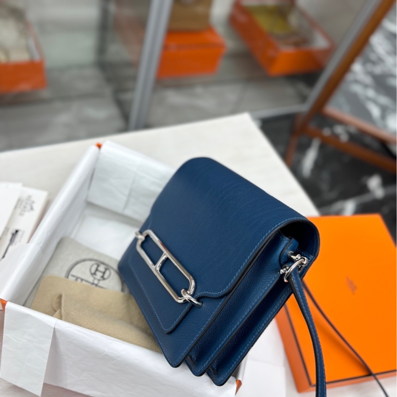 【全套帶票】Hermes S4深邃藍Roulis19 Y刻 斜挎包-2