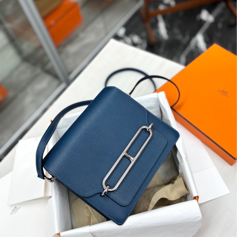 【全套帶票】Hermes S4深邃藍Roulis19 Y刻 斜挎包-3