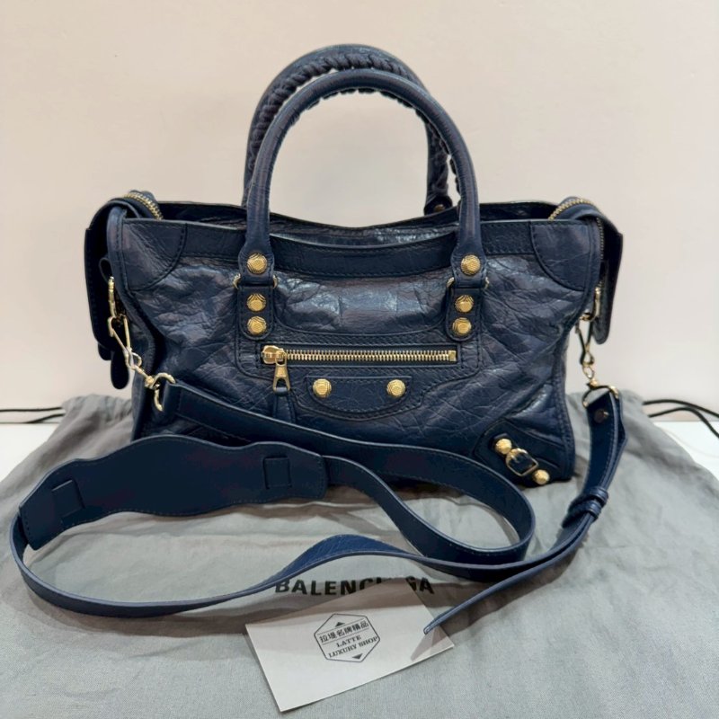 巴黎世家 LE CITY 機車包/斜背包/側背包 93成新-0