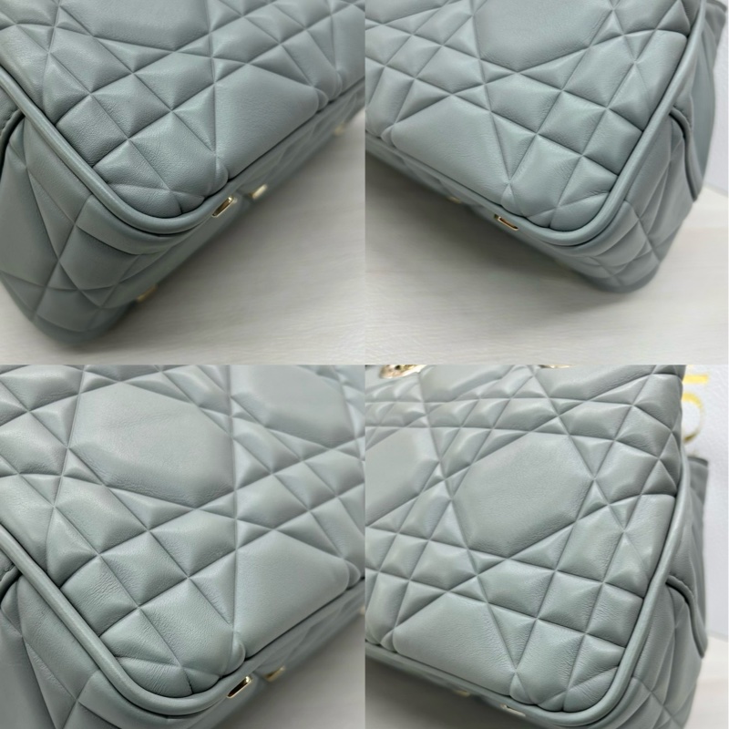 】99新成色】Dior 95.22灰藍色牛皮小號手袋 small-7