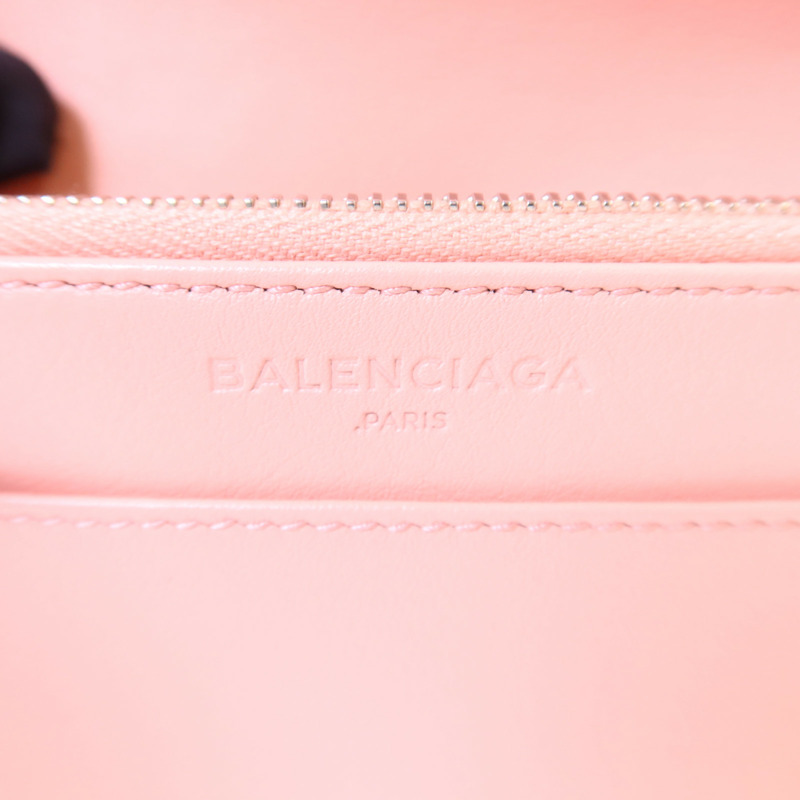 BALENCIAGA 牛皮皮革Shoulder Bag銀扣鏈帶肩背袋-6