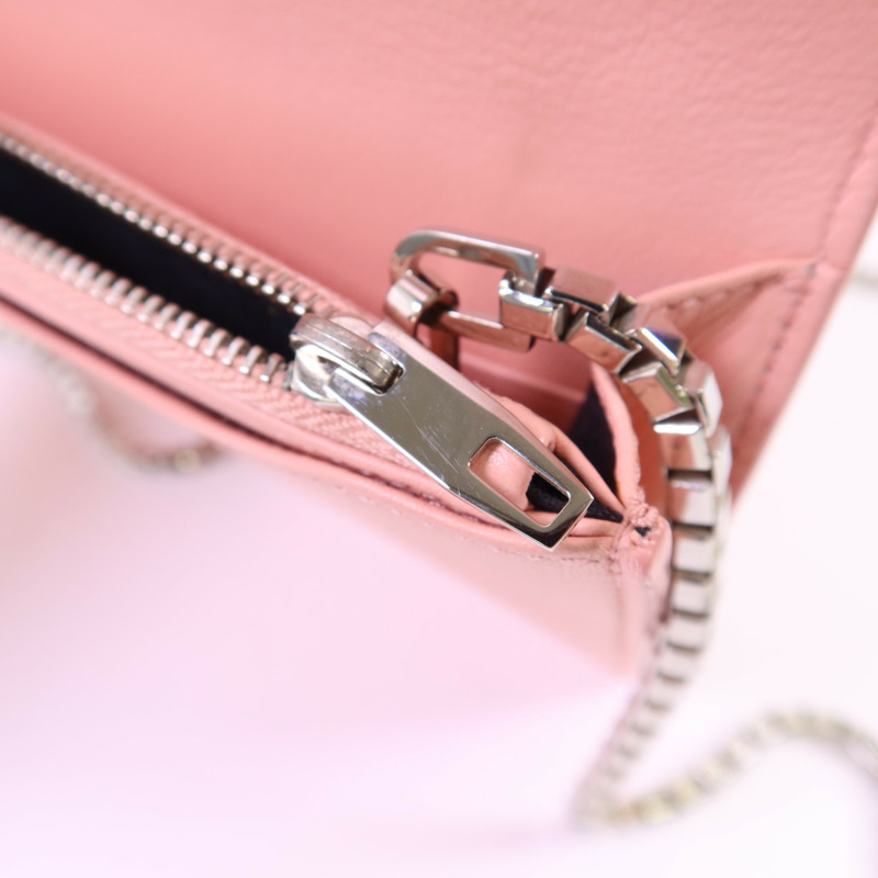 BALENCIAGA 牛皮皮革Shoulder Bag銀扣鏈帶肩背袋-9