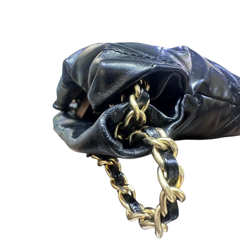 【美收精品】CHANEL黑色金釦22 MINI 4-655-4