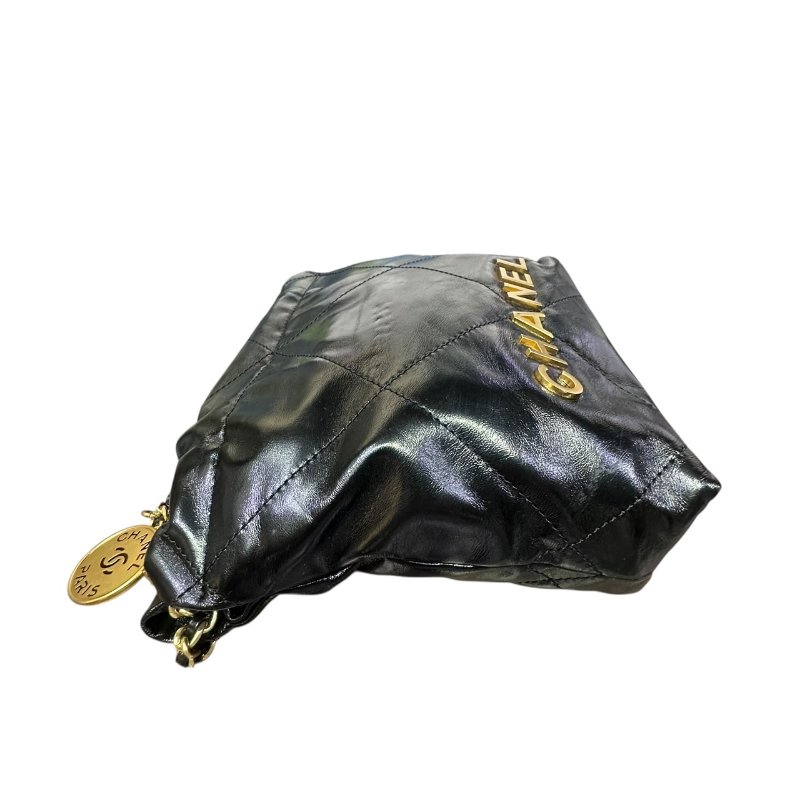 【美收精品】CHANEL黑色金釦22 MINI 4-655-9