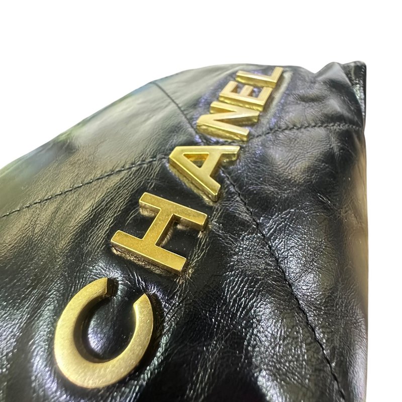 【美收精品】CHANEL黑色金釦22 MINI 4-655-11