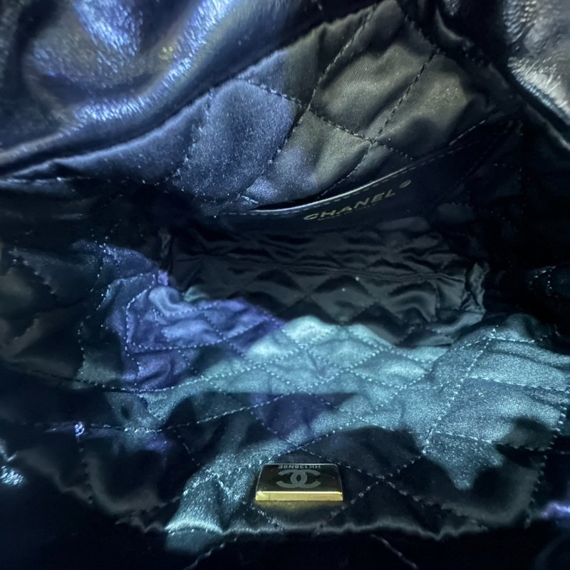 【美收精品】CHANEL黑色金釦22 MINI 4-655-18