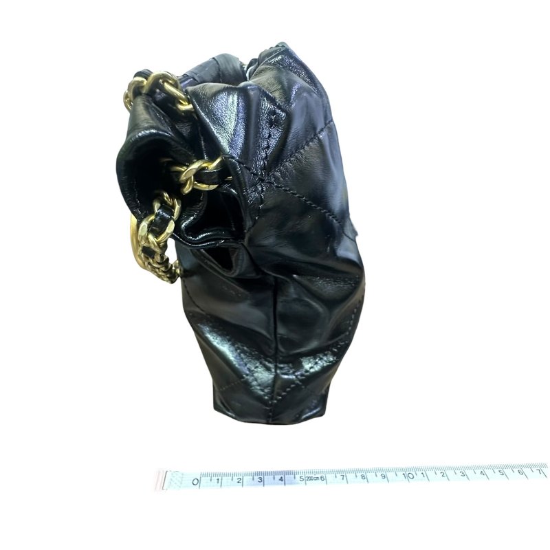 【美收精品】CHANEL黑色金釦22 MINI 4-655-19