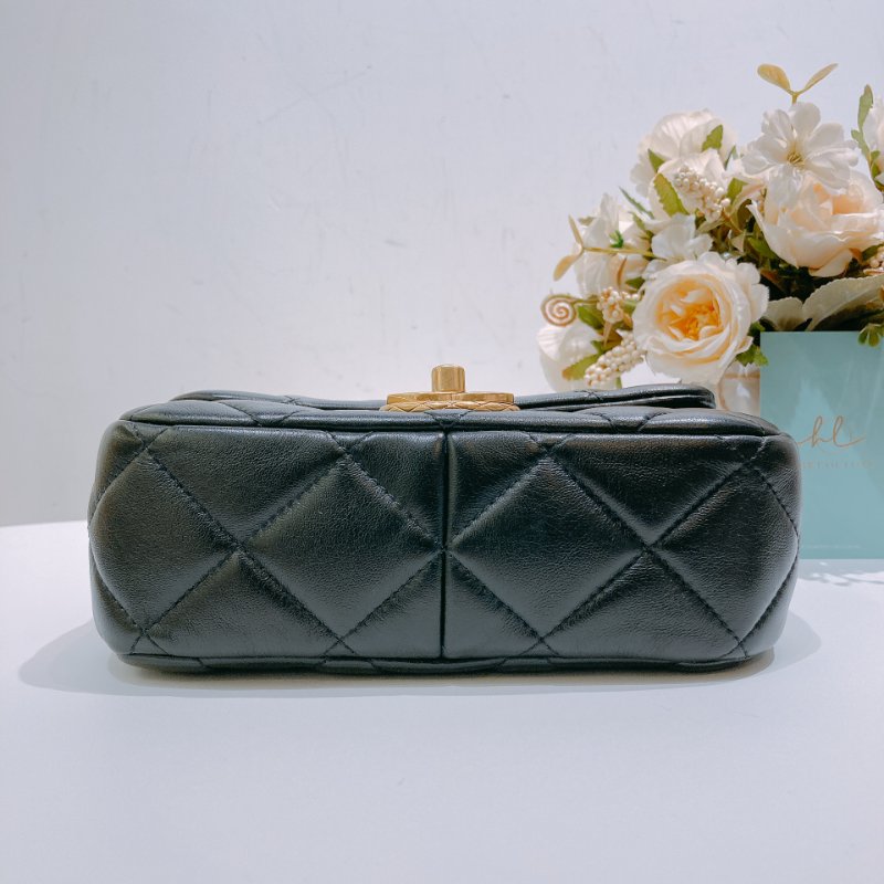 TW4630 Chanel 香奈兒 迷你 翻蓋包 羊皮 黑金AS3473 Mini Flap Bag Lambskin Black x GHW-4