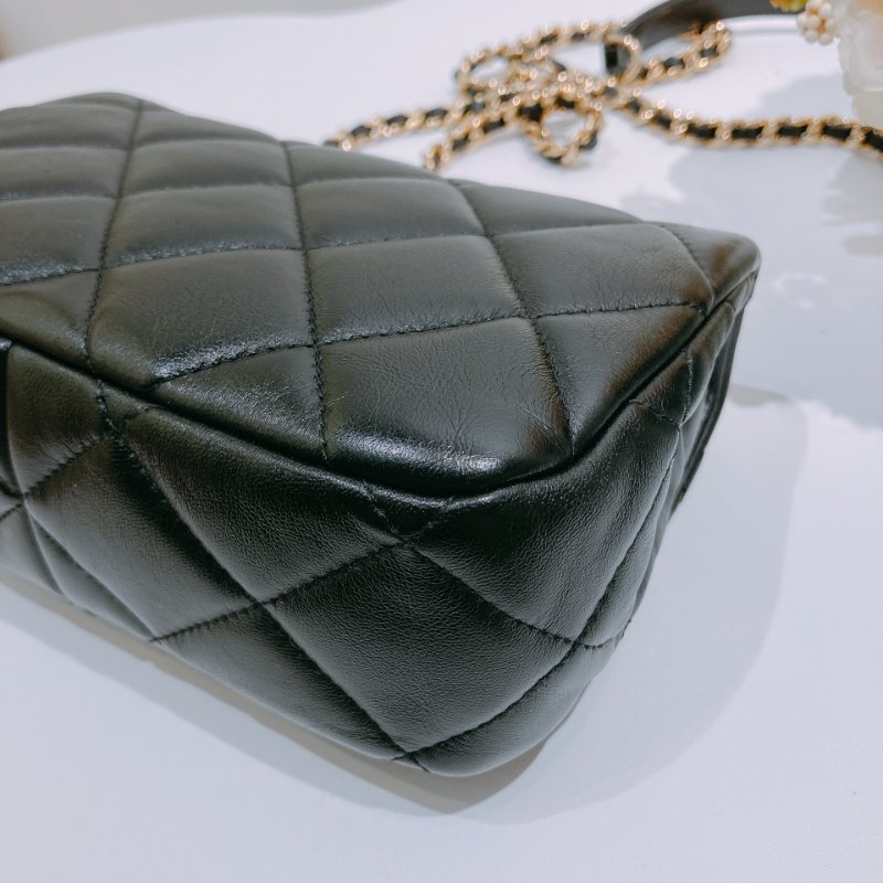 TW4630 Chanel 香奈兒 迷你 翻蓋包 羊皮 黑金AS3473 Mini Flap Bag Lambskin Black x GHW-8