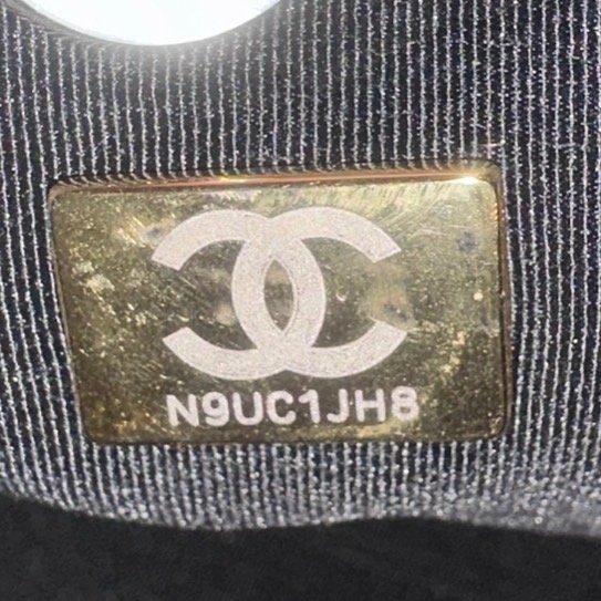 【美收精品】CHANEL黑色牛皮銀鍊後背包 4-656-14