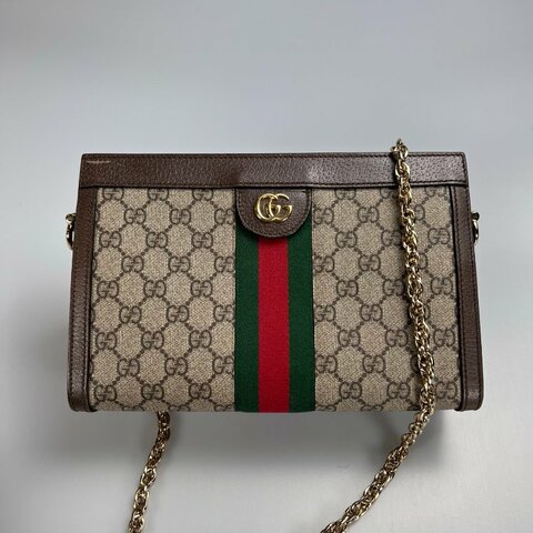 GUCCI 503877 老花夾子包　