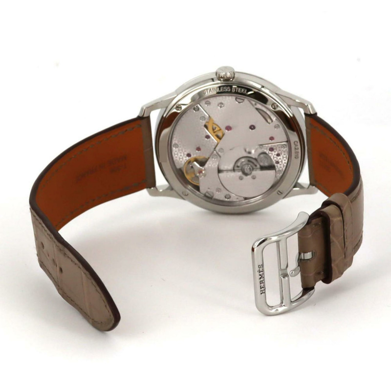 愛馬仕 Slim d'Hermès CA2.810 不鏽鋼自動腕錶-5