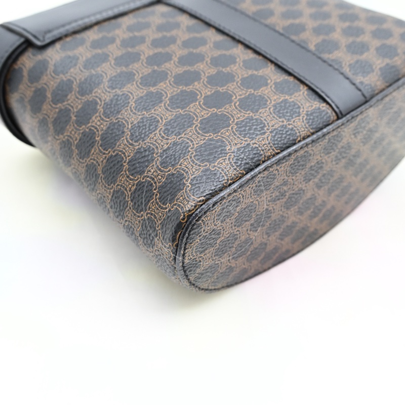 [Pre-owned] Celine Vintage Black Macadam Vanity Case-13