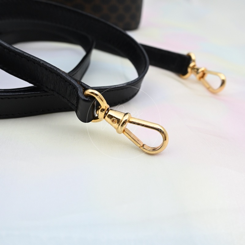 [Pre-owned] Celine Vintage Black Macadam Vanity Case-29