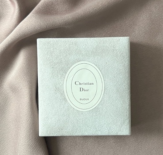 Dior經典CD水晶耳夾耳環頸鏈項鏈 極美品 日本中古vintage-4