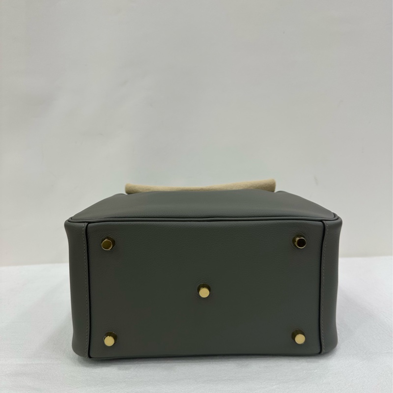 Hermes 愛馬仕 Lindy26 積雨雲灰金扣 EC皮 evercolor 皮 W 閒置有購證-5