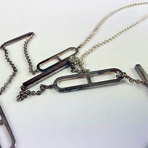 *奢華大道國際精品*【H0439】HERMES 925純銀 EVER CHAIN D'ANCRE 豬鼻子長項鍊-3