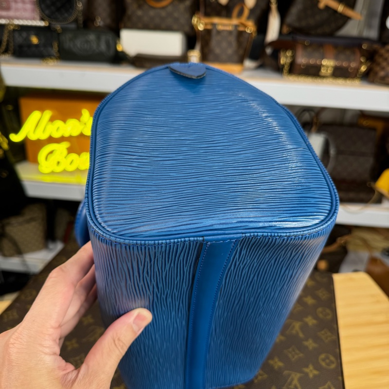 上架中🔑Louis Vuitton 藍色EPI水波紋Speedy手提包-3