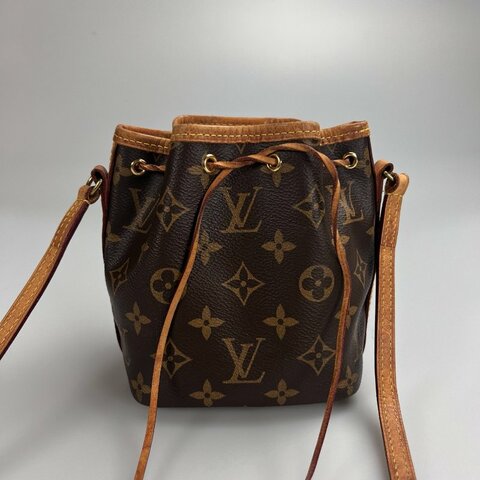 LV M41346  老花水桶抽繩包NANO