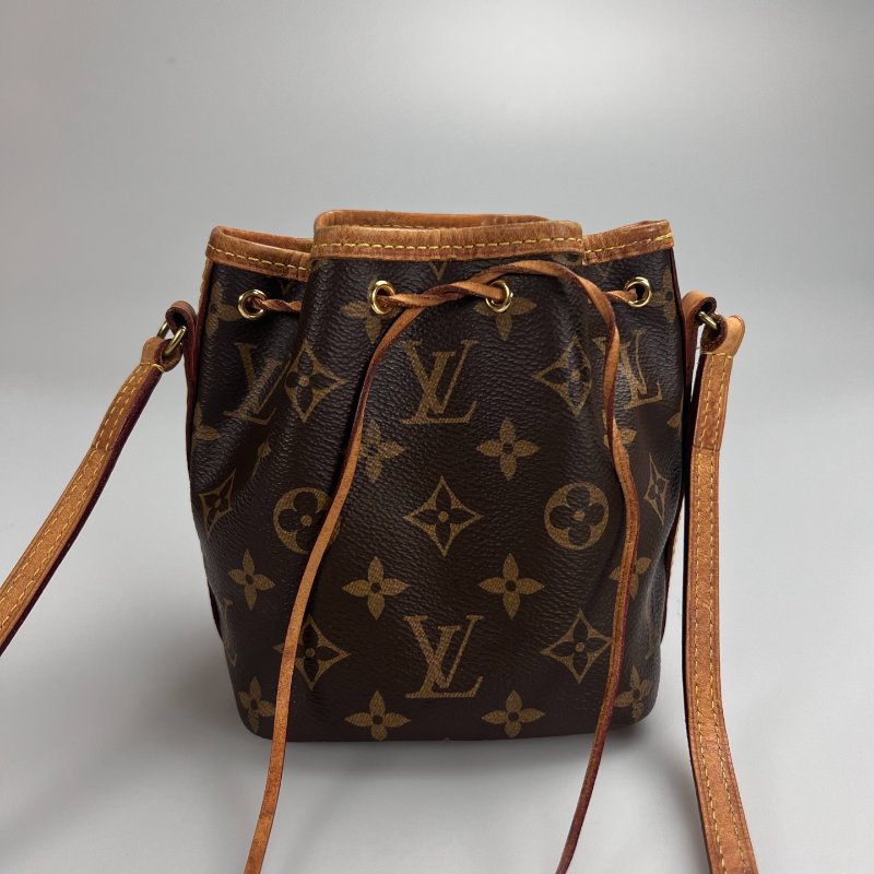 LV M41346 老花水桶抽繩包NANO-0