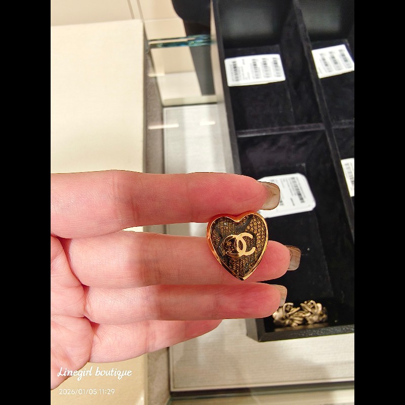 Chanel 24K 愛心耳環,金色下單區(優惠款式)-0