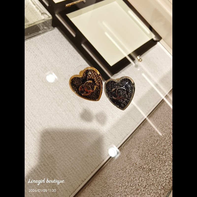 Chanel 24K 愛心耳環,金色下單區(優惠款式)-2
