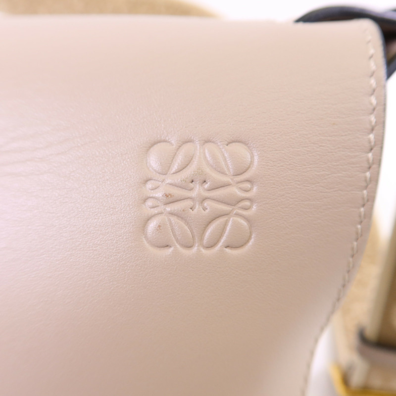 LOEWE 牛皮皮革Small Gate Bag金扣肩背袋-8