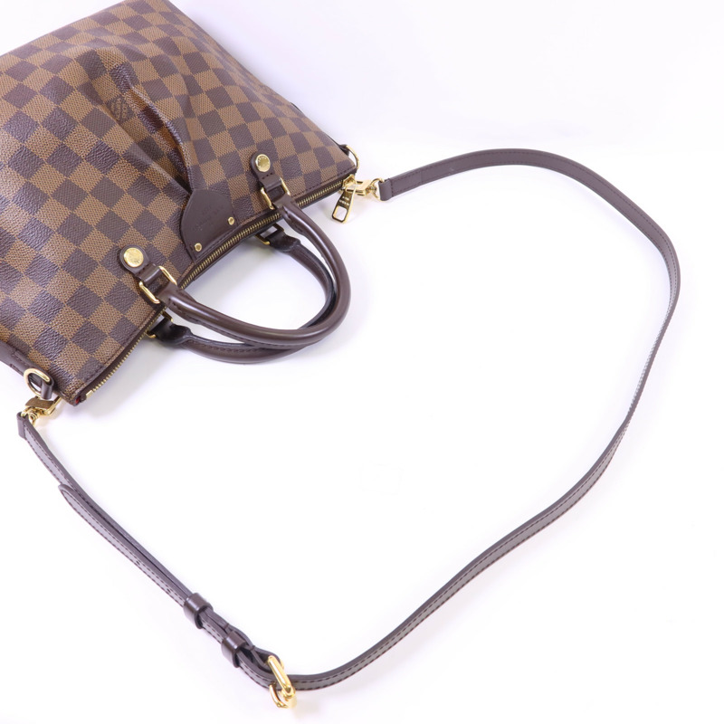 LOUIS VUITTON Damier Siena PM金扣手挽肩背兩用袋-4