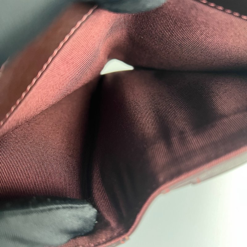 CHANEL CF菱格紋對開長夾 黑金 19開-8