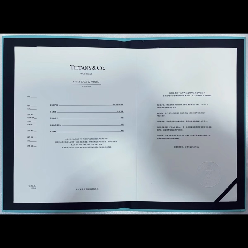 Tiffany蒂芙尼true切角方鑽戒 0.99克拉，E色  VS2淨度  3EX切工-3