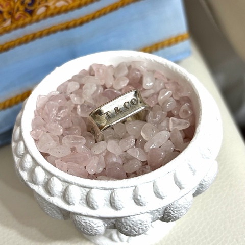 Tiffany & Co. 925純銀戒指 方戒 已停產
