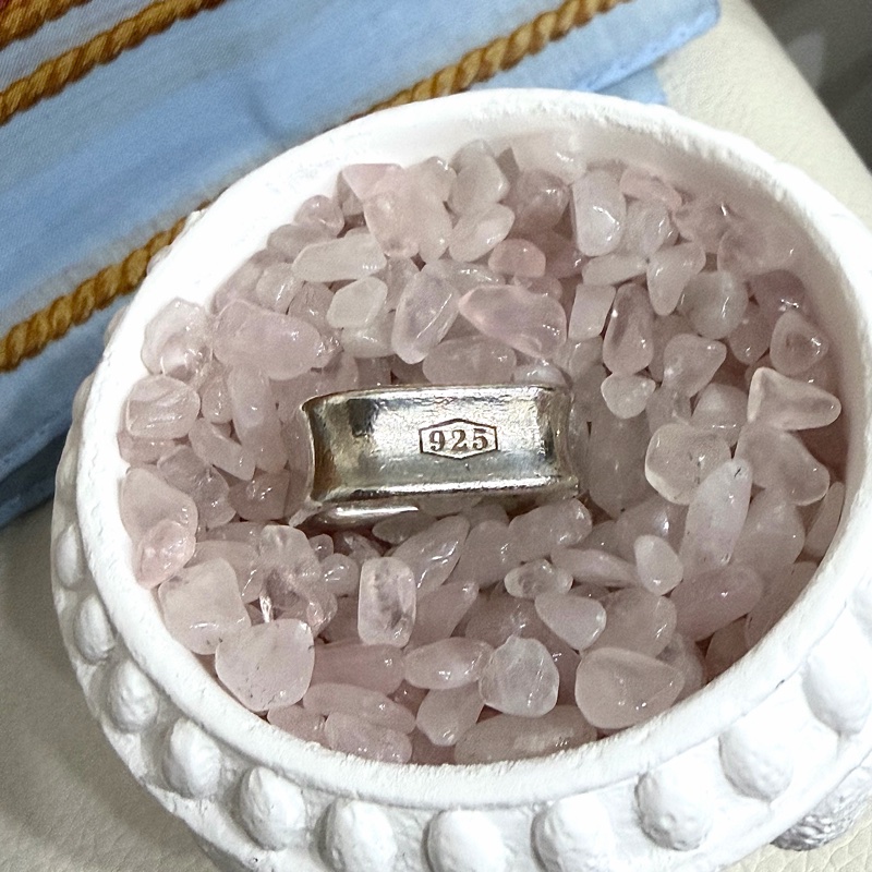 Tiffany & Co. 925純銀戒指 方戒 已停產-2