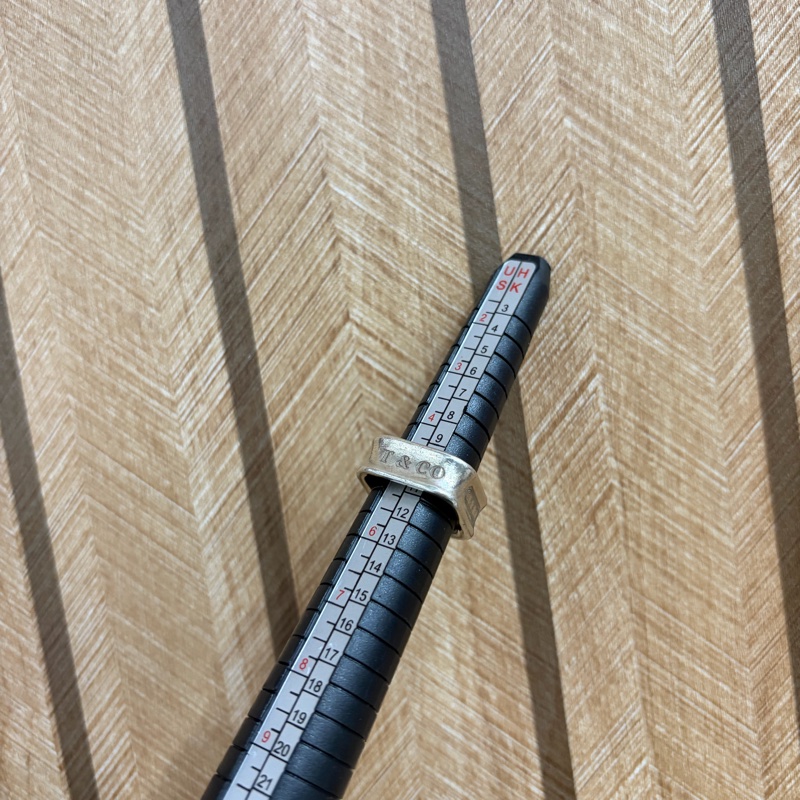 Tiffany & Co. 925純銀戒指 方戒 已停產-5