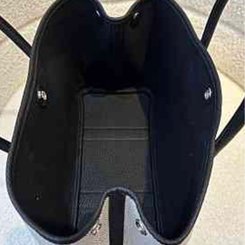 愛馬仕。花園30。黑白帆布-2