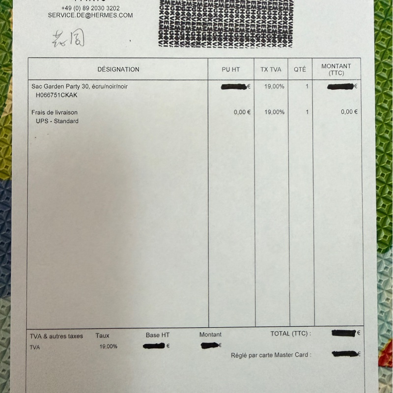 愛馬仕。花園30。黑白帆布-4