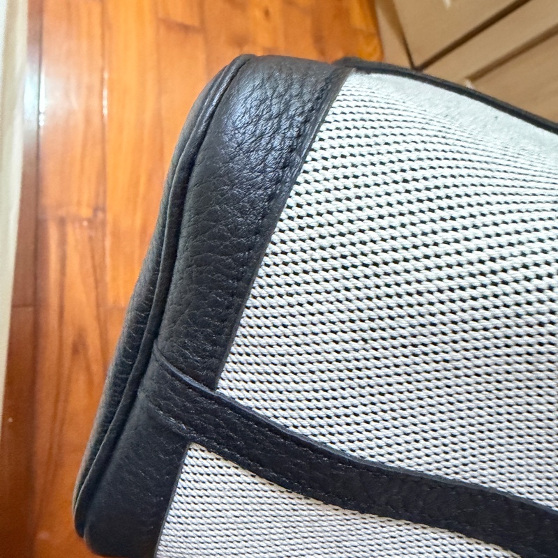 愛馬仕。花園30。黑白帆布-5