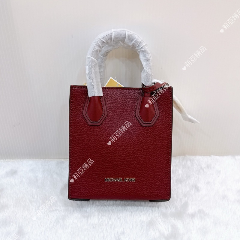 莉亞精品♡ MK 酒紅琴譜包 二手-2