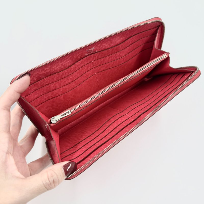 HERMES - 紅色Epsom Azap Long Classique長夾-4