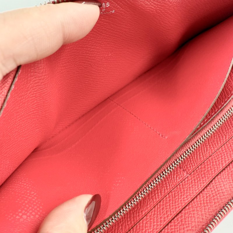 HERMES - 紅色Epsom Azap Long Classique長夾-13