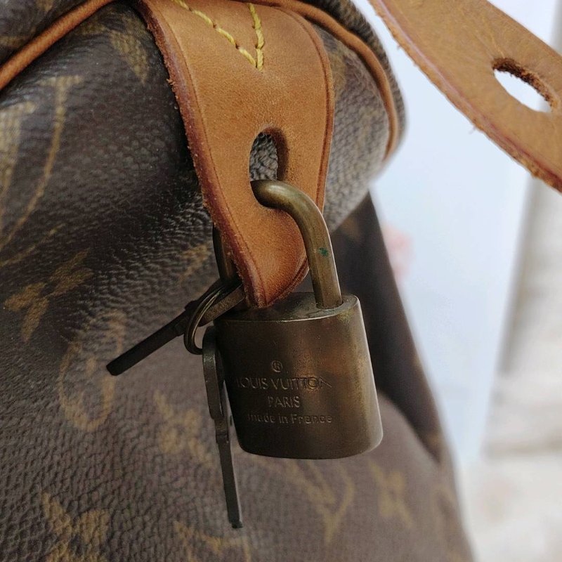 LV Speedy 40 中古老花旅行袋-5