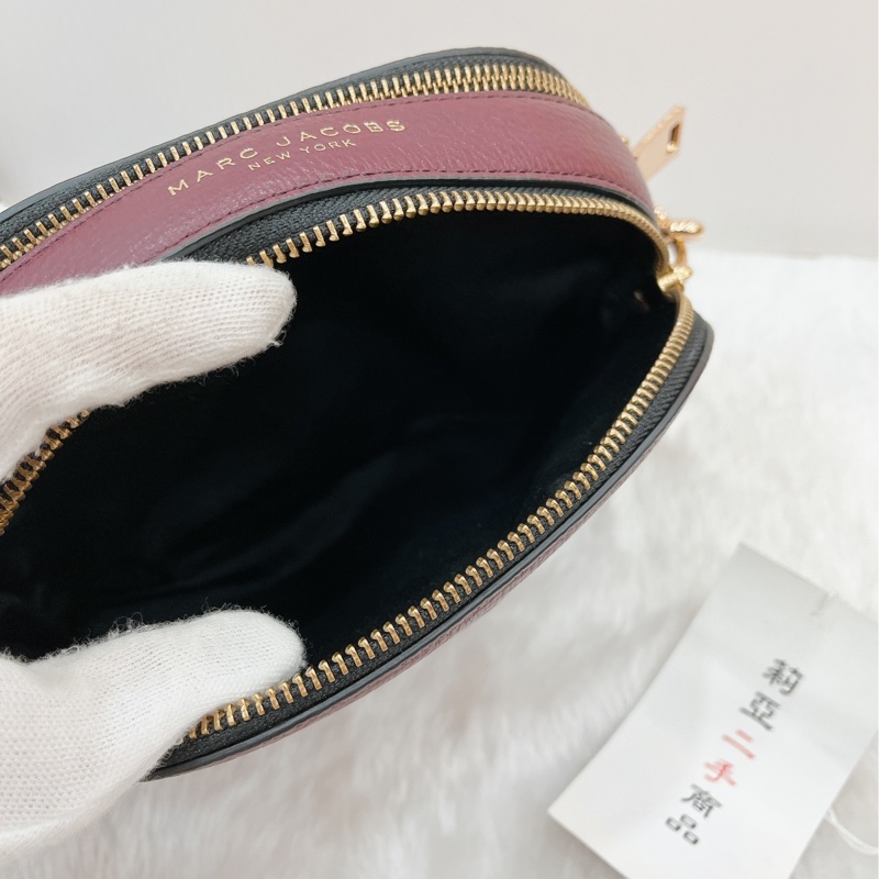 莉亞精品♡MJ 半月包 酒紅 二手-9