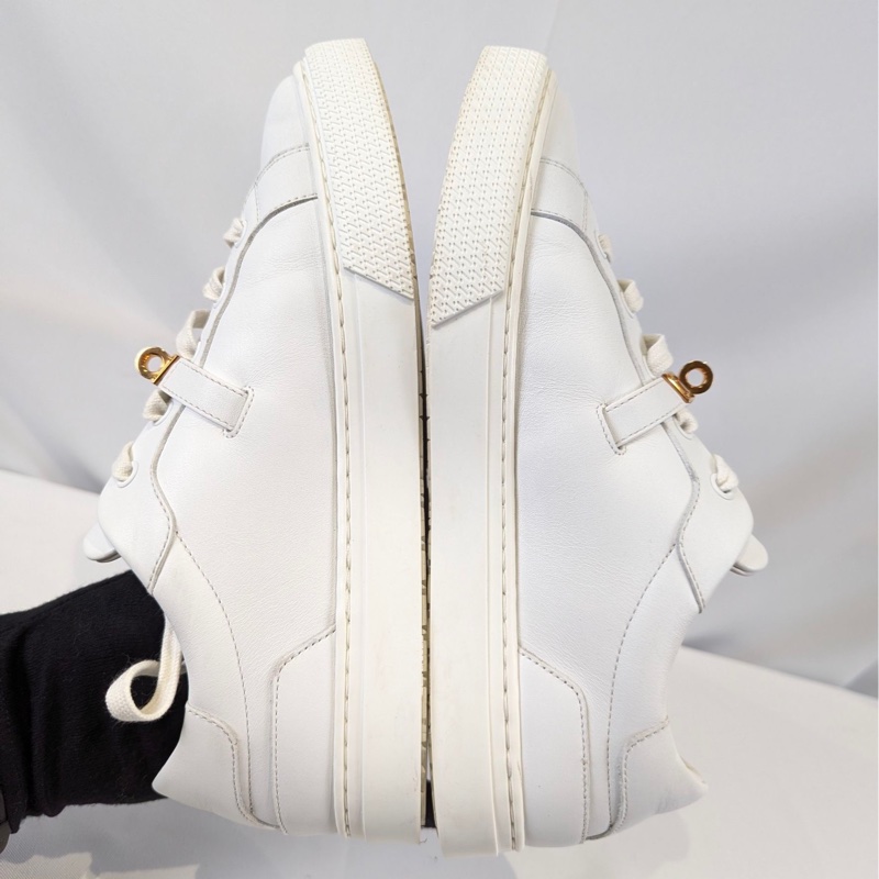 莉亞精品♡Hermes Kelly釦小白鞋 尺碼39 二手-5