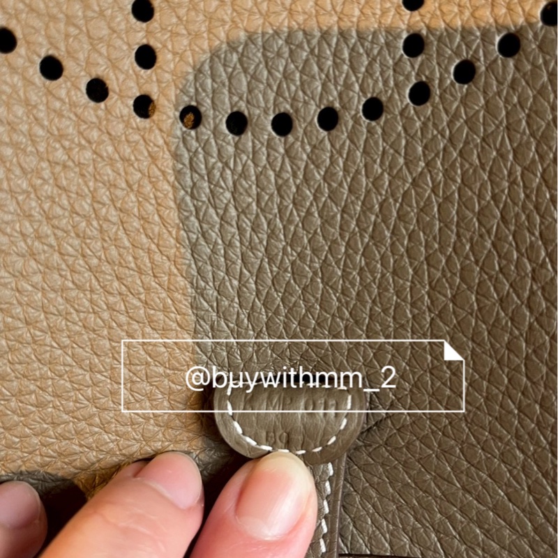 ⭐️賣場有滿額折扣⭐️Hermes 大象灰 Mini Evelyne-4