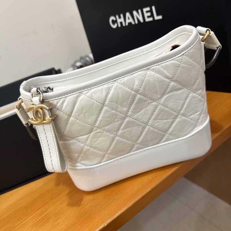 Chanel 流浪包 小號 白色-0