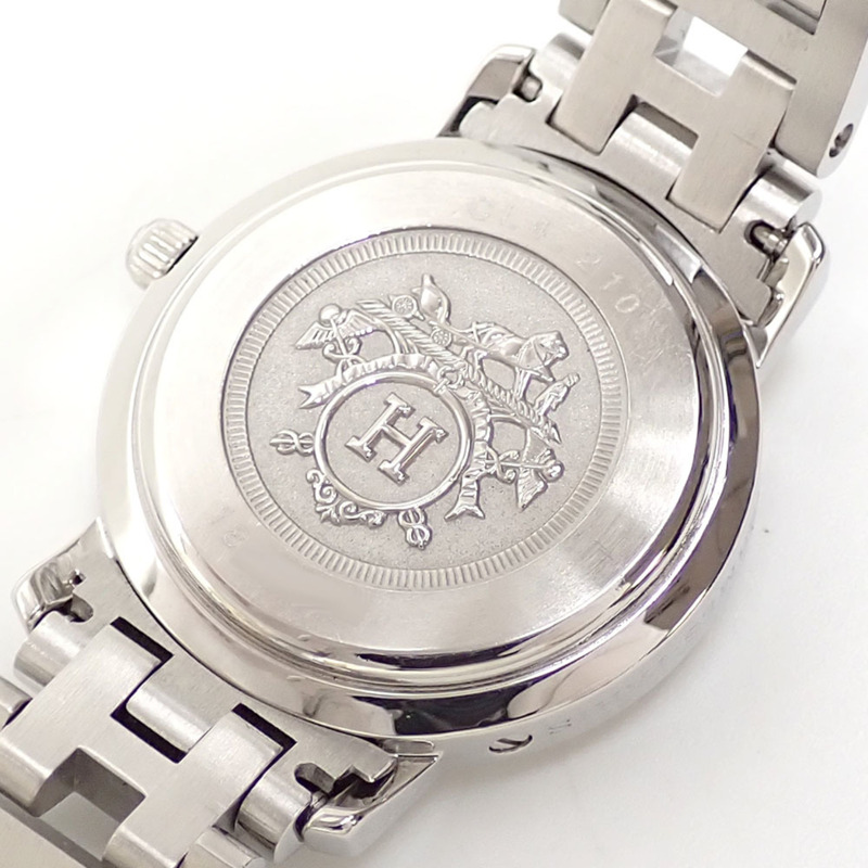 愛馬仕 Clipper 女士石英錶，不鏽鋼材質，CL4.210，電池供電-2