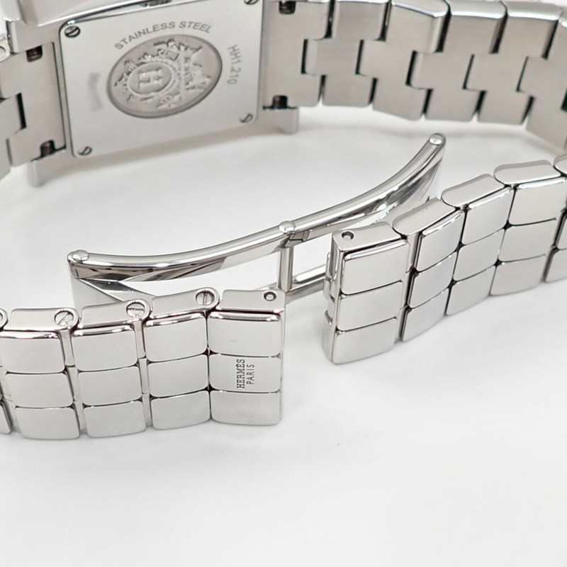 愛馬仕H系列女士石英不鏽鋼腕錶HH1.210電池驅動-4