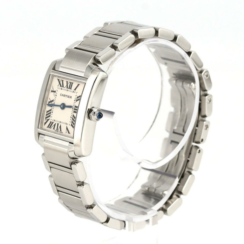 卡地亞 Tank Française SM W51008Q3 不鏽鋼石英錶-1