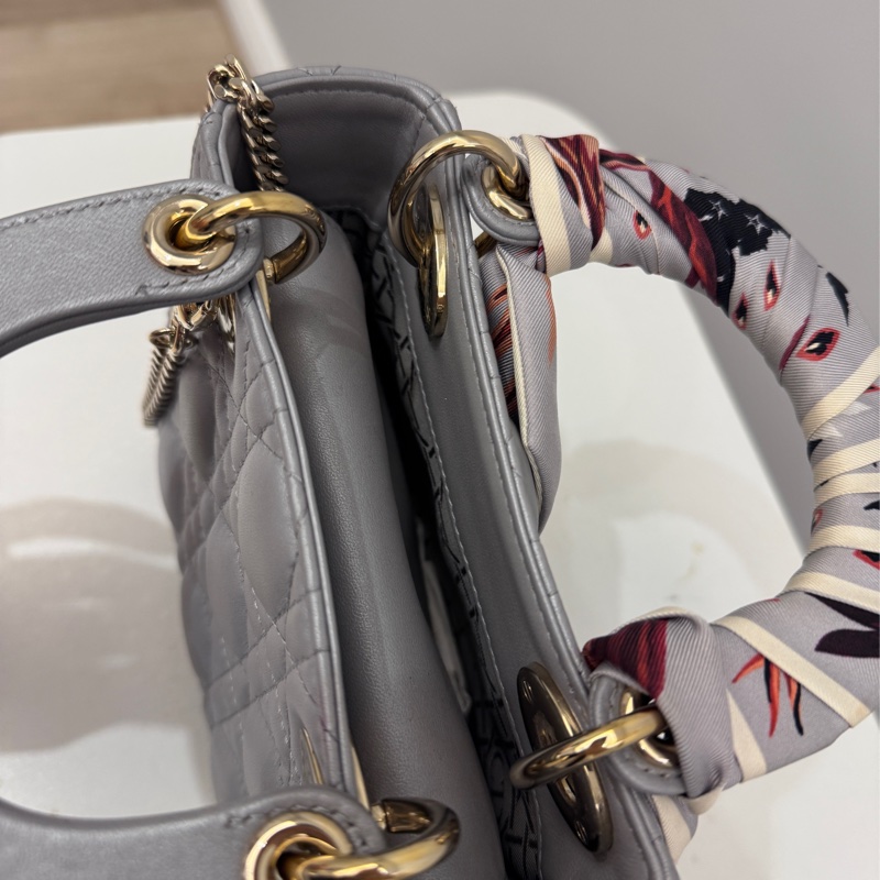 Dior Mini Lady Dior 珍珠灰｜有購證・防塵袋｜保存極佳-10