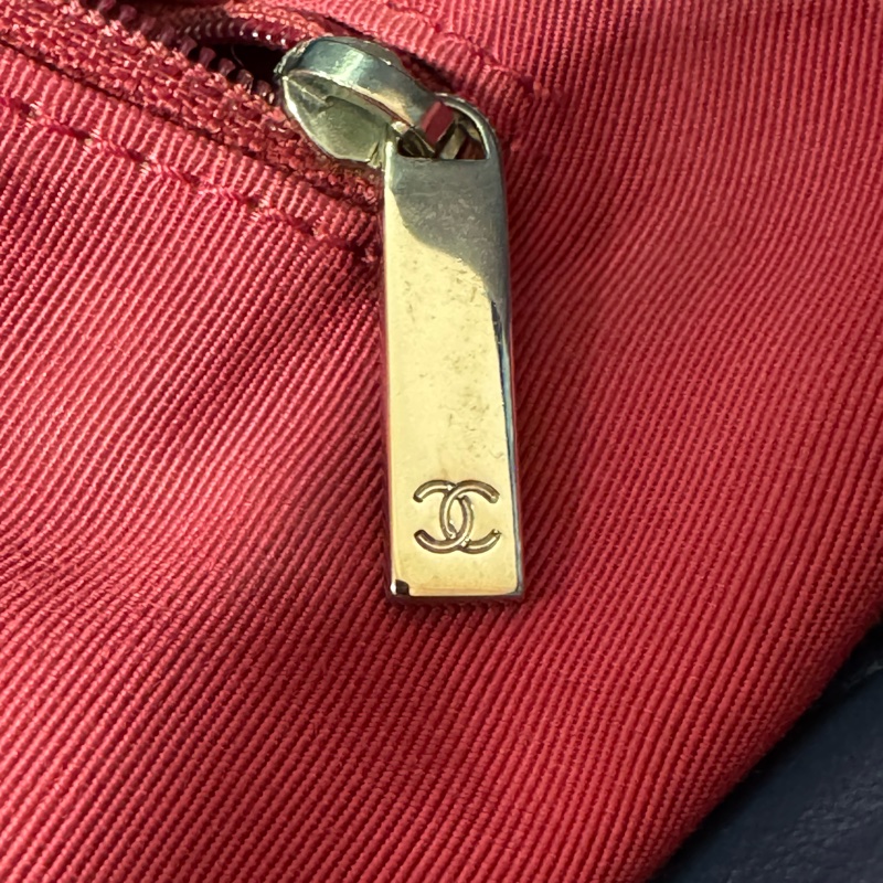 Chanel菱格牛皮藍色，古銅銀扣，手挽側背兩用Gabrielle Shopping Tote bag-27